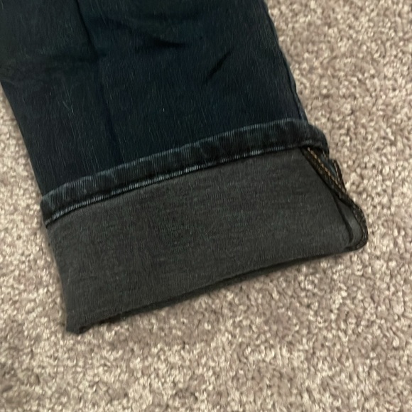 Mavi Gold Ada Mid Rise Dark Blue Wash Boyfriend Jeans 24X27 - Picture 14 of 14